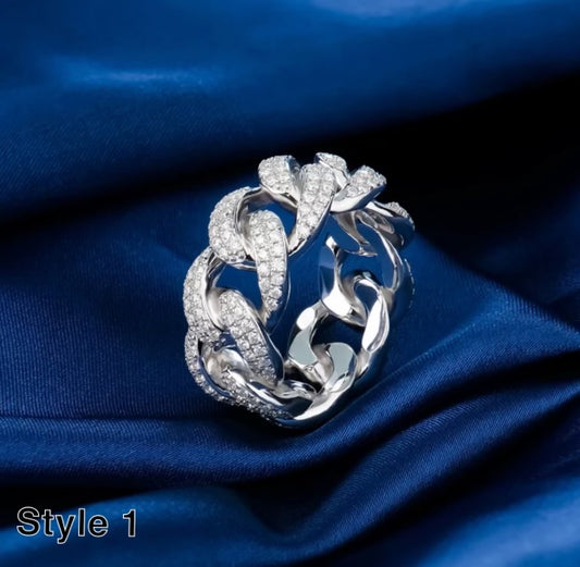 Miami Cuban Iced Out Ring